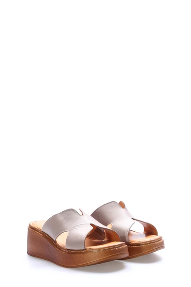 Hakiki Deri  Kadın Dolgu Topuk Terlik 972ZA1260 - Resim 8