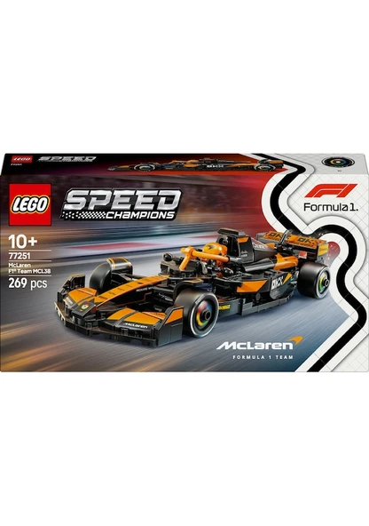 Lego Speed Champions Mclaren F1 Team MCL38 Yarış Arabası 77251 Lisanlı Ürün - Resim 10
