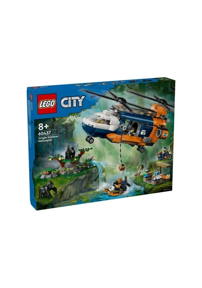Lego City Orman Kaşifi'nin Helikopteri Kamp Yerinde 60437 Lisanslı Ürün
