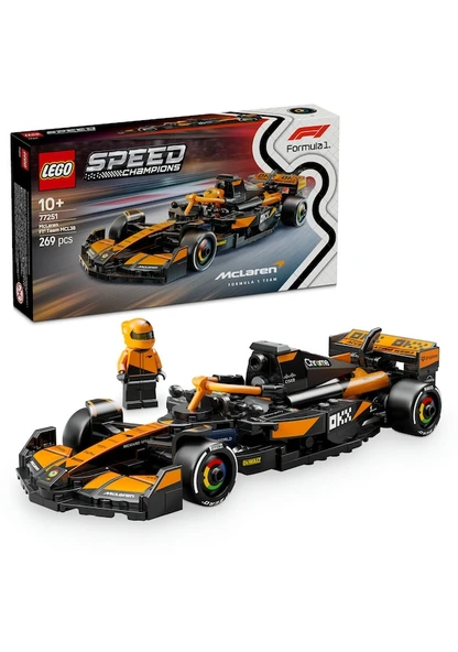 Lego Speed Champions Mclaren F1 Team MCL38 Yarış Arabası 77251 Lisanlı Ürün - Resim 8