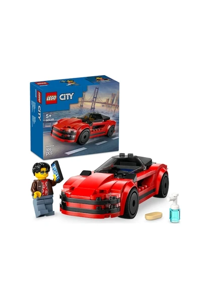 Lego City Kırmızı Spor Araba 60448 Lisanslı Ürün - Resim 2