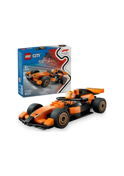 Lego City Mclaren Yarış Arabalı F1 Sürücüsü 60442 Lisanslı Ürün