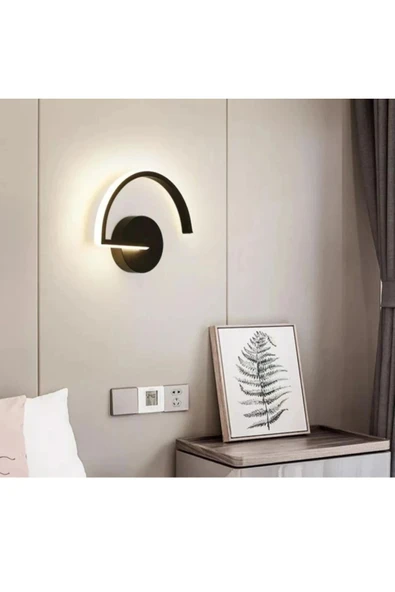 Heyplus Vigo  siyah mimari günışığı ledli duvar aplik