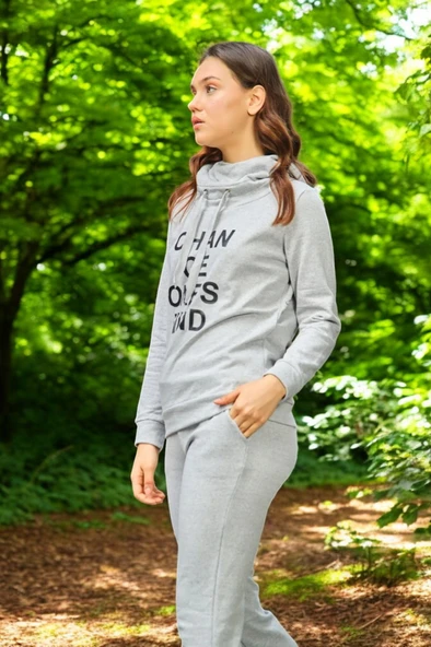 Günlük Kışlık Sevgili Kombini Üçlü Kadın Takım - 7