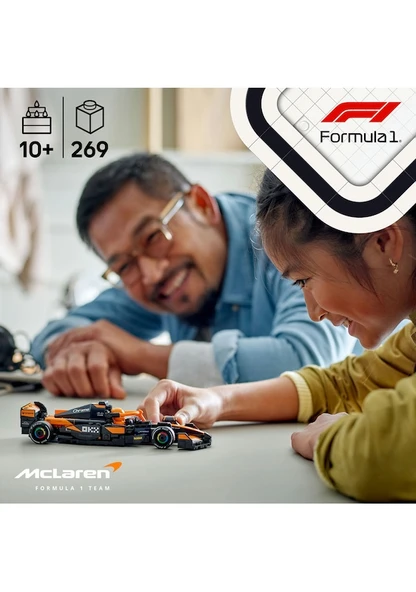 Lego Speed Champions Mclaren F1 Team MCL38 Yarış Arabası 77251 Lisanlı Ürün - Resim 3