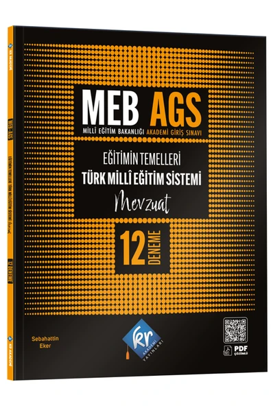 MEB AGS Eğitimin Temelleri ve Türk Milli Eğitim Sistemi Mevzuat 12 Deneme KR Akademi Yayınları