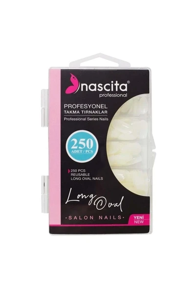 250'li Kutulu Long Oval Takma Tırnak ürün görseli