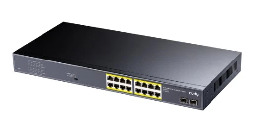 Cudy GS1020PS2 16 Port 10/100/1000Mbps 2*SFP VLAN&Extend 200W 19" Rock-Mount POE+ Ethernet Switch - 2