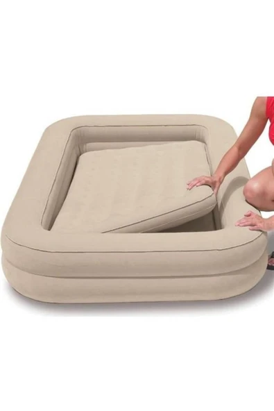 Çocuk Seyahat Şişme Yatak Seti 107x168x25 cm. 66810 - 3