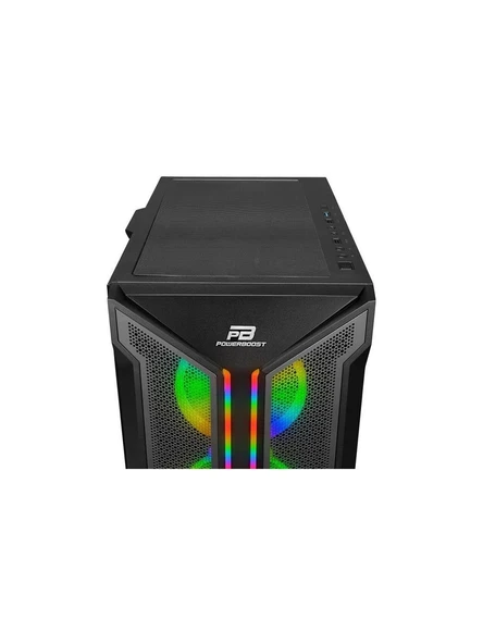 PowerBoost VK-Z002B USB 3.0 Mesh ARGB Ring Fanlı Gaming Kasa - 5