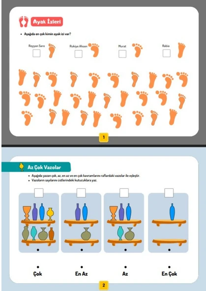 Okul Öncesi Ölçü Kavramları YAZ-SİL Seti (3-7 Yaş) - Resim 5