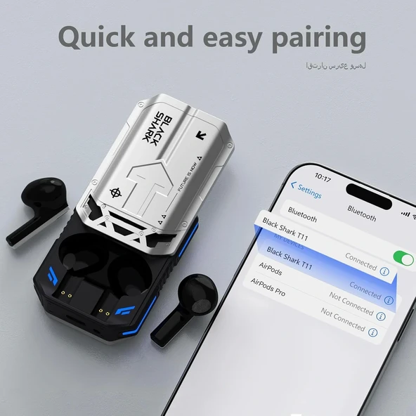 Bluetooth Kulaklık Kablosuz uzun şarj Wireless Gaming Oyuncu - Resim 3