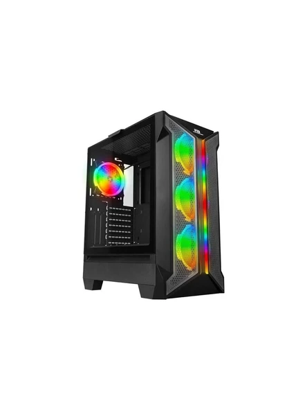 PowerBoost VK-Z002B USB 3.0 Mesh ARGB Ring Fanlı Gaming Kasa