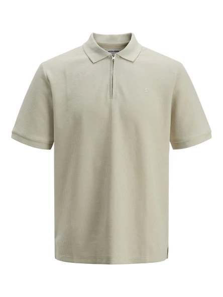 JACK JONES Erkek Fermuar Detaylı Polo Yaka Tişört 12279177