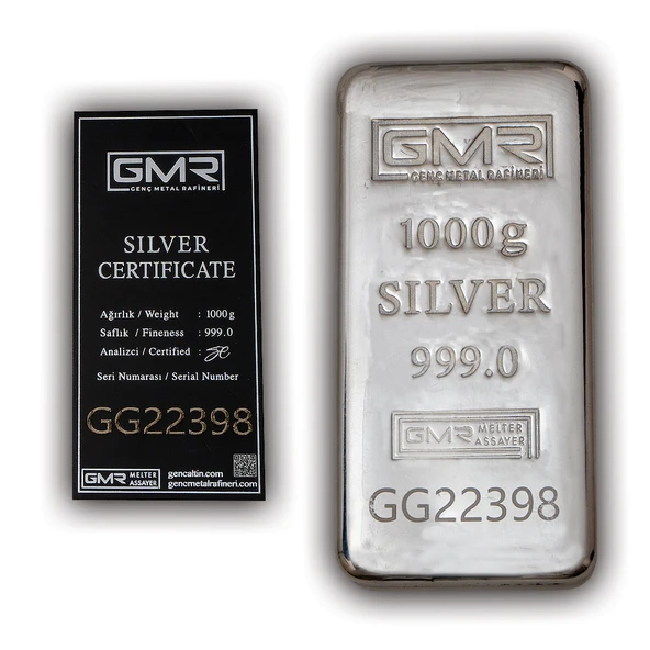 E-GÜMÜŞ 1000gr Gmr Külçe Gümüş - 2