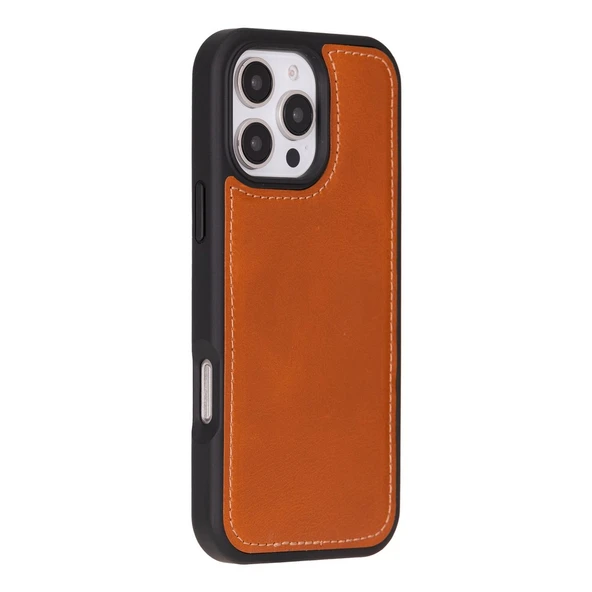 Apple iPhone 16 Pro uyumlu, Hakiki Deri, El Yapımı, Cüzdanlı Kılıf, Leopar - 4