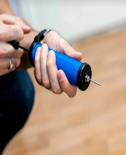 Futbol Topu Pompası İğneli Top Şişirme Pompası Küçük - 3