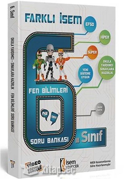 6. Sınıf Farklı İsem Fen Bilimleri Soru Bankası İsem Yayıncılık