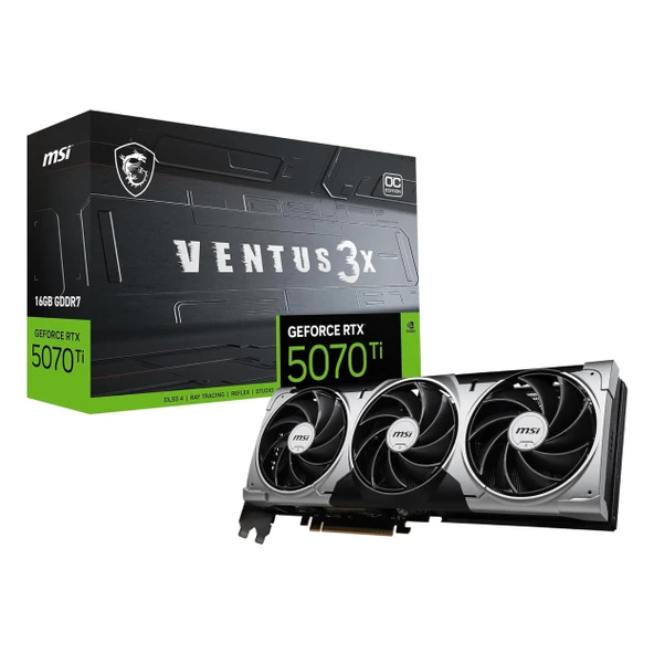 MSI Ventus 3X GeForce RTX 5070 Ti OC 16GB GDDR7 256Bit HDMI/DP Ekran Kartı ürün görseli