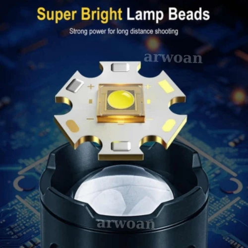 Hıgh Power El Feneri Yüksek Performans Kamp Feneri - 4