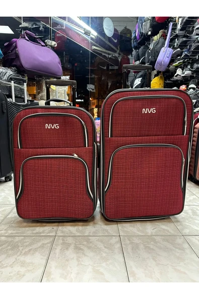Ayakkabı Kapınızda Orta Boy kırmızı Nvg Bavul Valiz - 5