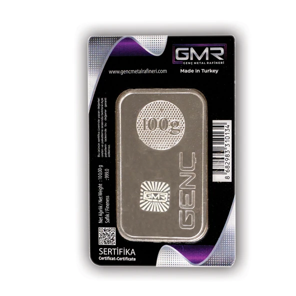 E-GÜMÜŞ 100gr Gmr Külçe Gümüş - 2