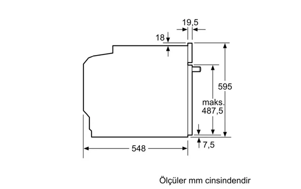 BOSCH HUA717BA0T 76LT BUHAR DESTEKLİ ANKASTRE FIRIN SİYAH - 4