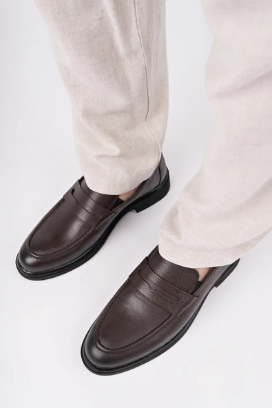 Muggo EUPHO Hakiki Deri Erkek Günlük Klasik Ayakkabı - 7