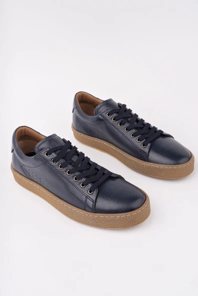 Muggo CRAW Kalın Taban Bağcıklı Hakiki Deri Erkek Günlük Casual Sneaker - 9