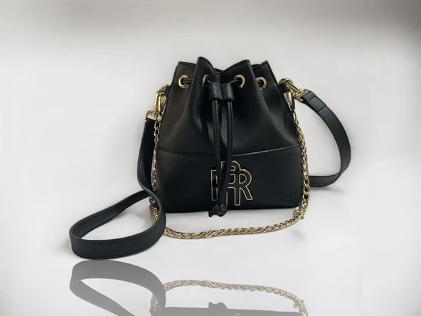 Büzgülü Model Si̇yah Kadın Omuz Çantası - 3