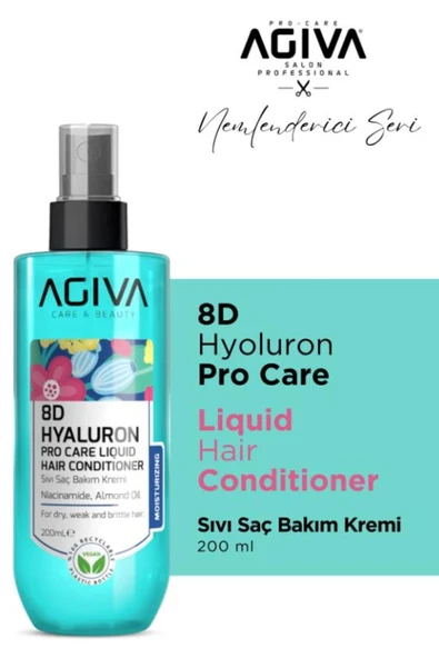 Agiva Care 8D Hyluron 200 mL Sıvı Saç Kremi