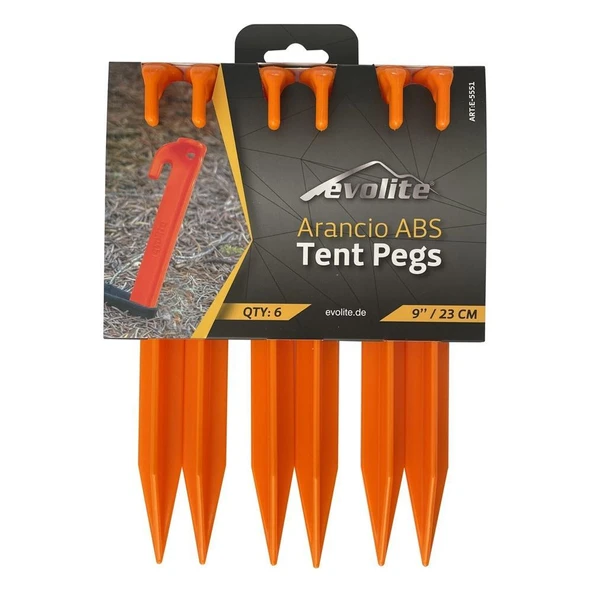 Evolite Arancio ABS Çadır Kazığı 23 cm 6 Adet - 4