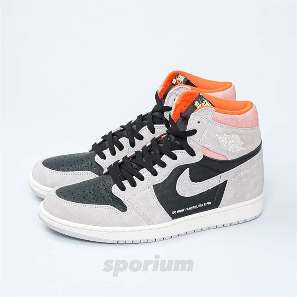 Nike Air Jordan 1 Retro High OG Grey Crimson - 2
