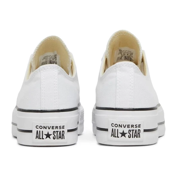 Converse Chuck Taylor All Star Lift Ox White Black - Resim 3