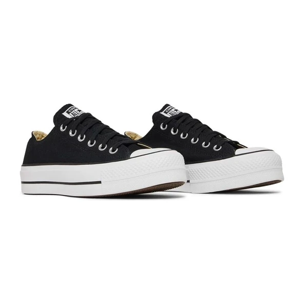 Converse Chuck Taylor All Star Lift Ox Black White - Resim 2