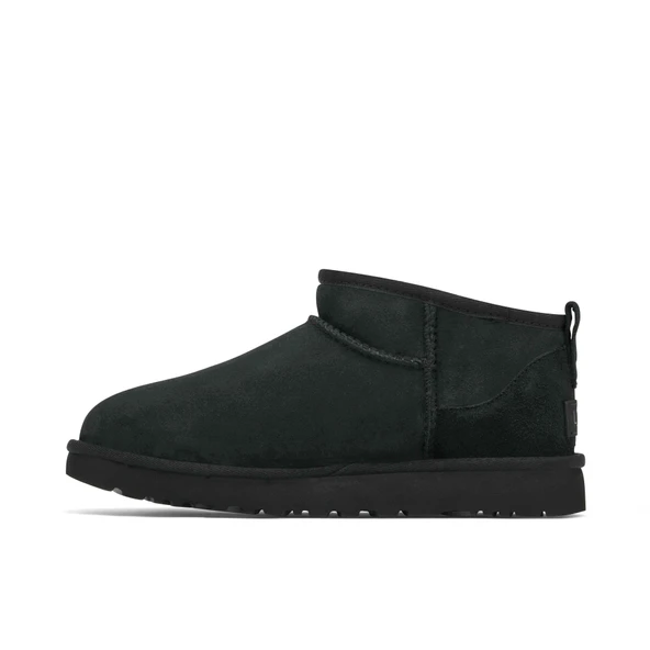 UGG Classic Ultra Mini Boot Black Womens - 2