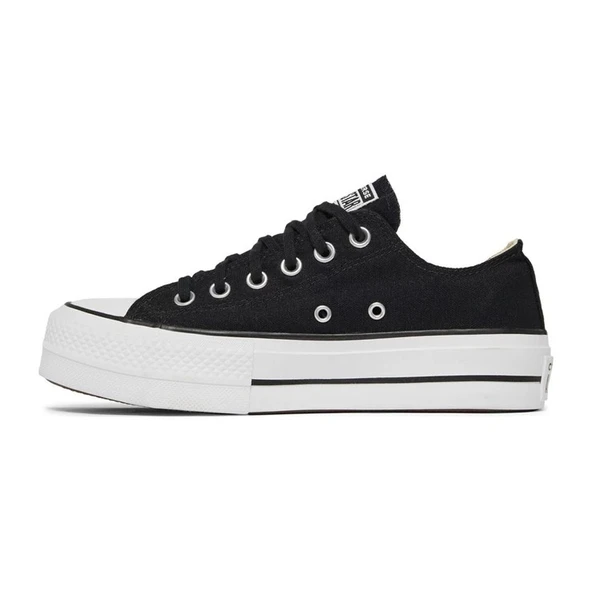 Converse Chuck Taylor All Star Lift Ox Black White - Resim 5