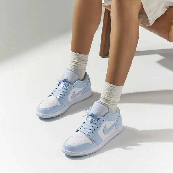 Nike Air Jordan 1 Low Aluminum Womens - Resim 2