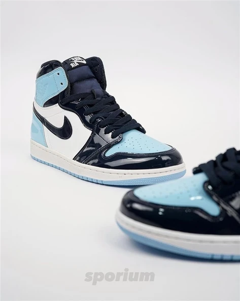 Nike Air Jordan 1 High UNC Patent - Resim 4