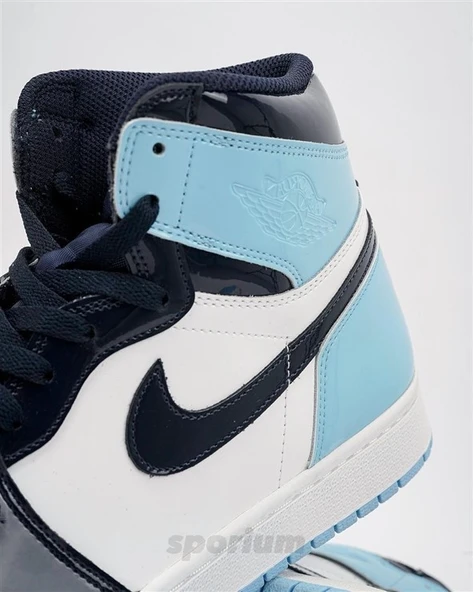 Nike Air Jordan 1 High UNC Patent - Resim 2