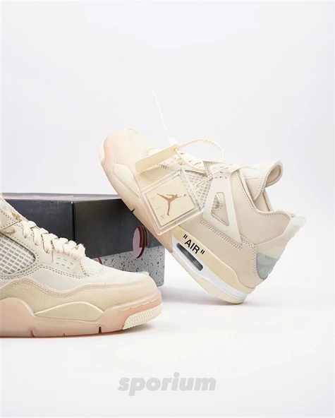 Nike Air Jordan Retro 4 Off-White Sail - 5