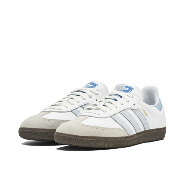 Adidas Samba OG Core White Halo Blue - Resim 3