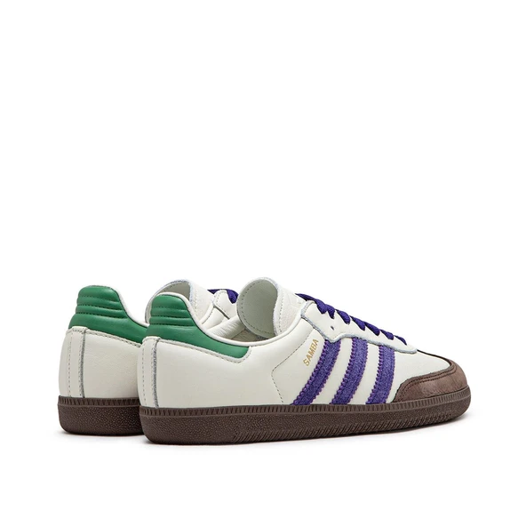 Adidas Samba OG Off White Core Purple Green Brown Womens - 4