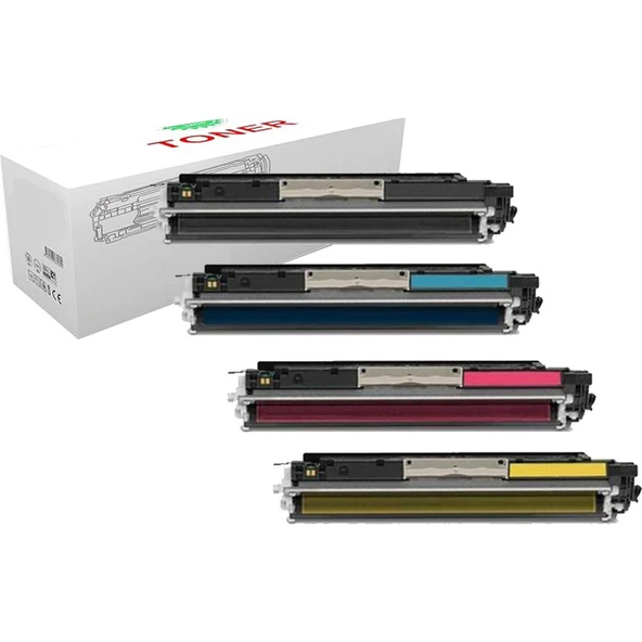 Oldem Plus Hp 126A-CE310A/ Hp Topshot Laserjet Pro M275 Muadil Toner 1 Set 4 Renk - Resim 3