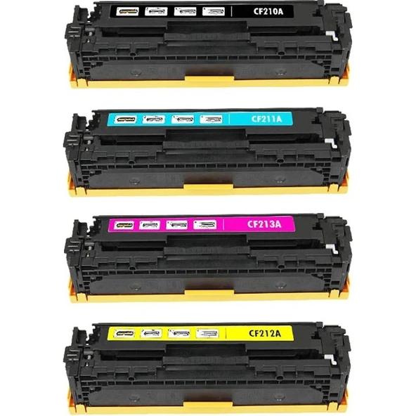 Oldem Plus Hp 131A-CF210A/ Hp Laserjet Pro 200 Color M251N Muadil Toneri 1 Set 4 Renk ürün görseli