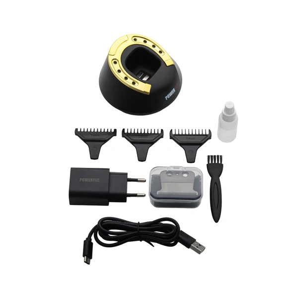 TR-2828 Tam Profesyonel 9.000rpm 8 Kademeli Sakal Ense Kesim-Çizim Makinesi +Yedek DLC Bıçak Seti - Resim 6