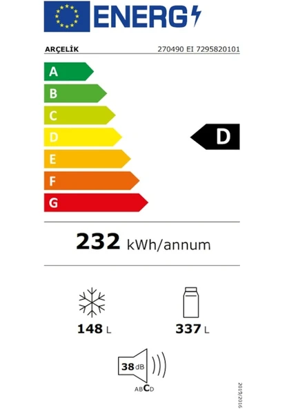 Arçelik 270490 EI Kombi No Frost Buzdolabı - 5