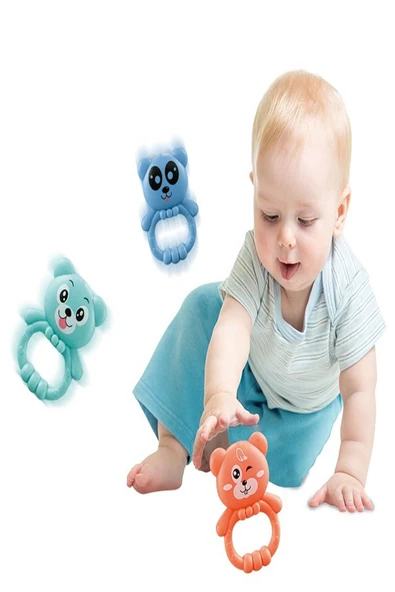 Uzaktan Kumandalı Melodili Hayvan Figürlü Ses Ayarlı Beşik Dönencesi Uyku Yardımcısı - Resim 4