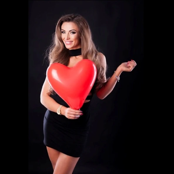 200 ADET KALPLİ BALON KIRMIZI KALPLİ BALON KIRMIZI BALON SEVGİLİLER GÜNÜNE KIRMIZI BALON DEKOR BALON - 3