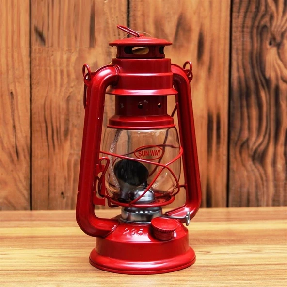 VIP 24 CM METAL GEMİCİ FENERİ KAMP LAMBASI ÇADIR LAMBASI LACİVERT GAZ LAMBASI LACİVERT GEMİCİ FENERİ - 4